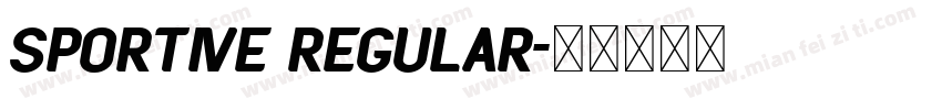Sportive Regular字体转换